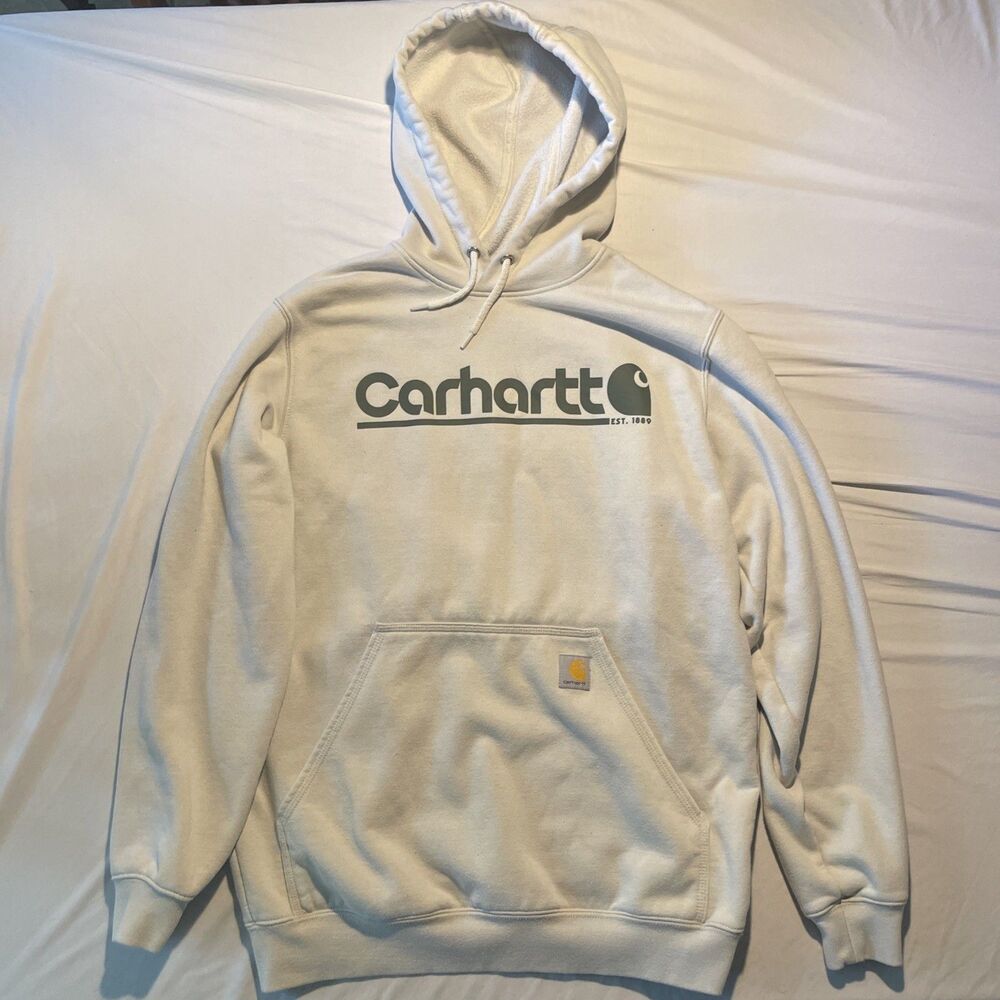 Carhartt Mens M Rain Defender Loose Fit Midweight Hooded Sweatshirt